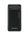 Powerbank AWEI P6K 20000mAh schwarz/schwarz 2xUSB/PD/microUSB