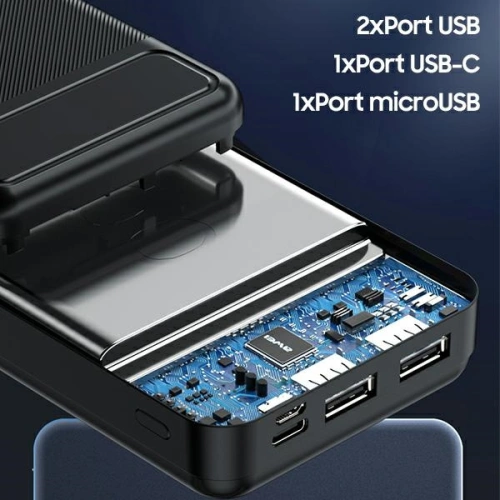 Kup Powerbank AWEI P6K 20000mAh černý/black 2xUSB/PD/microUSB - AWEI140 - {ean13} - Sklep Home Screen