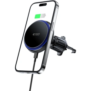 Kup Uchwyt samochodowy z ładowarką bezprzewodową Tech-Protect MM15W-V4 Magnetic Magsafe Vent Car Mount Wireless Charger 15W Black - THP1931 - {ean13} - Sklep Home Screen