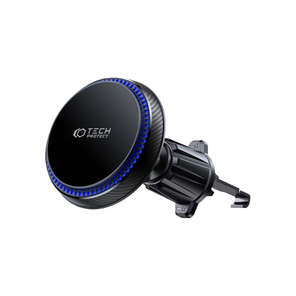 Uchwyt samochodowy z ładowarką bezprzewodową Tech-Protect MM15W-V4 Magnetic Magsafe Vent Car Mount Wireless Charger 15W Black