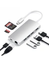 Kup Satechi Adapter HUB Aluminium Adapter V2 USB-C (USB-C, 3x USB-A, 4K HDMI, Kartenleser) (silber) - STH26 - {ean13} - Sklep Home Screen