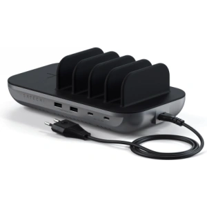 Kup Stacja ładująca Satechi Dock5 do 5 urządzeń z ładowaniem bezprzewodowym (2x USB-C, 2x USB-A, QI wireless) - STH28 - {ean13} - Sklep Home Screen