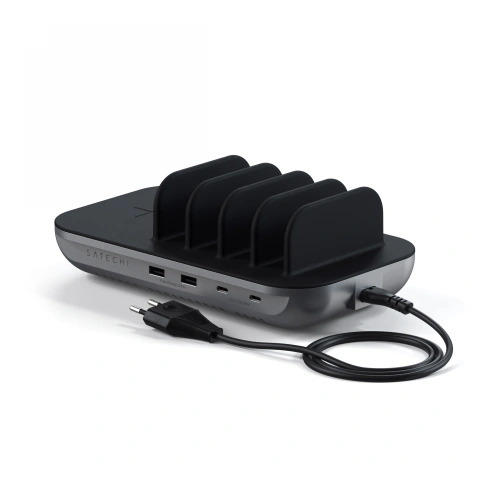 Buy Satechi Dock5 Dock Station Wireless Charger (2x USB-C, 2x USB-A, QI wireless) - STH28 - {ean13} - Home Screen Store Europe