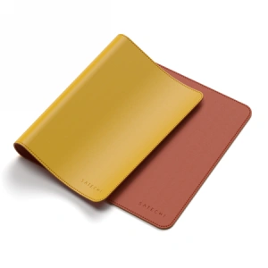 Kup Podkładka pod mysz Satechi Dual Eco Leather Desk dwustronna, eko skóra (yellow/orange) - STH30 - {ean13} - Sklep Home Screen
