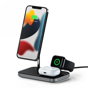 Buy Satechi Magnetic Wireless Charger MagSafe 3in1 - STH33 - {ean13} - Home Screen Store Europe