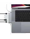 Kup Satechi Apple Adapter HUB Pro Hub mini mit dualem USB-C an MacBook (2xUSB-C, 2x USB-A, Ethernet, Klinkenanschluss) (spacegrau) - STH34 - {ean13} - Sklep Home Screen