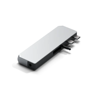 Kup Satechi Apple HUB-Adapter Pro Hub mini mit dualem USB-C an MacBook (2xUSB-C, 2x USB-A, Ethernet, Klinkenanschluss) (silber) - STH35 - {ean13} - Sklep Home Screen