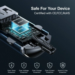 Ładowarka samochodowa Joyroom C-A35 2-port Car Charger PD 45W QC 3.0 Black