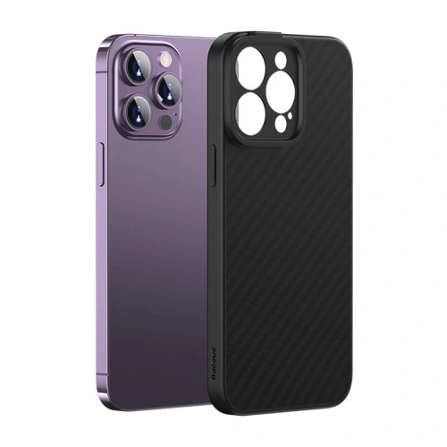 Kup Etui magnetic Baseus Seria Fibre Sintetice Apple iPhone 14 Pro (negru) + sticlă temperată + set de curățare - BSU4039 - {ean13} - Sklep Home Screen
