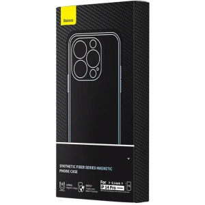 Kup Etui magnetic Baseus Seria Fibre Sintetice Apple iPhone 14 Pro (negru) + sticlă temperată + set de curățare - BSU4039 - {ean13} - Sklep Home Screen