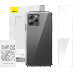 Kup Etui Baseus Crystal Series Clear Apple iPhone 11 Pro (przeźroczyste) + szkło hartowane + zestaw czyszczący - BSU4045 - {ean13} - Sklep Home Screen