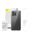 Baseus Apple Tasche Crystal Series Clear iPhone 11 Pro Max (klar) + gehärtetes Glas + Reinigungskit