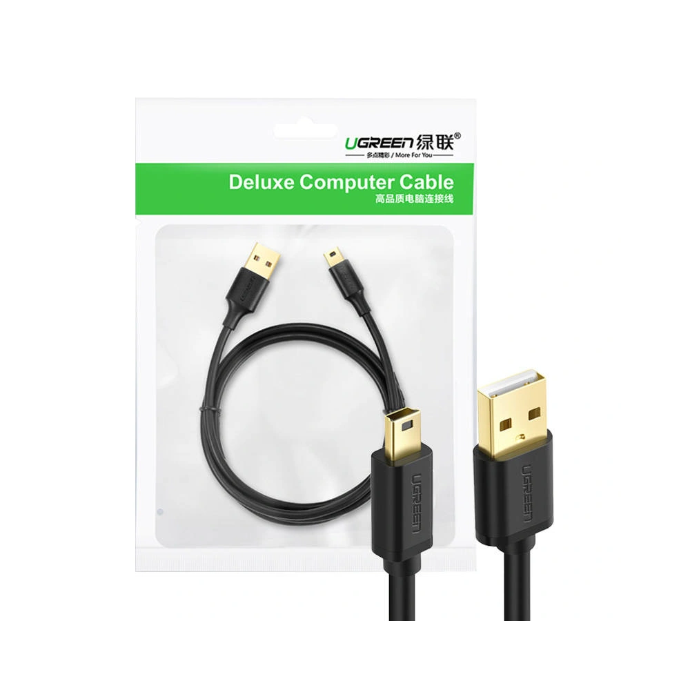 Kabel USB 2.0 UGREEN 10355B, męski, mini USB, 1m