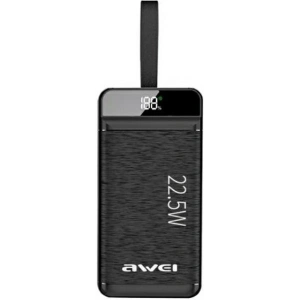 Kup Powerbank AWEI P142K 50000mAh 22.5W czarny/black 3xUSB/PD/Lightning wyświetlacz + lampka LED - AWEI141 - {ean13} - Sklep Home Screen