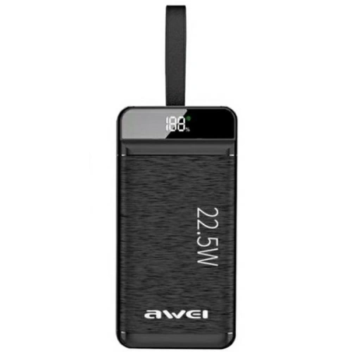 Buy AWEI P142K Powerbank 50000mAh 22.5W black 3xUSB/PD/Lightning display + LED light - AWEI141 - {ean13} - Home Screen Store Europe