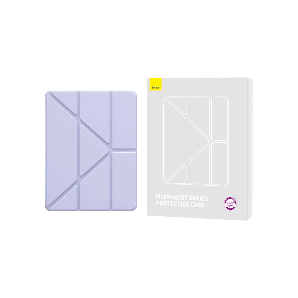 Etui Baseus Minimalist Apple iPad Air 10.9 2020/2022 (4. i 5. generacji) / iPad Air 11 2024 (6. generacji) (fioletowe)