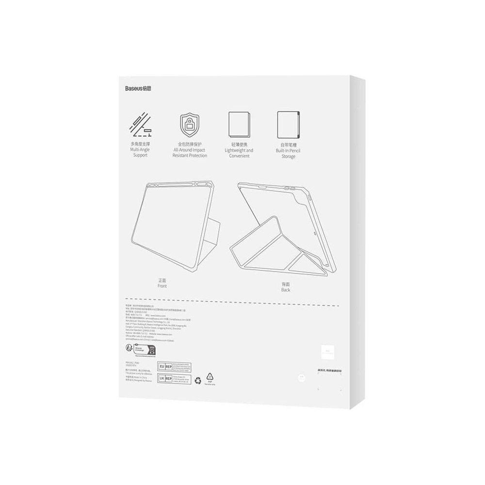 Etui Baseus Minimalist Apple iPad Air 10.9 2020/2022 (4. i 5. generacji) / iPad Air 11 2024 (6. generacji) (fioletowe)