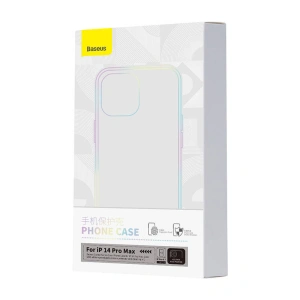 Etui Baseus Crystal Clear Apple iPhone 14 Pro Max (transparent) + sticlă temperată + set de curățare