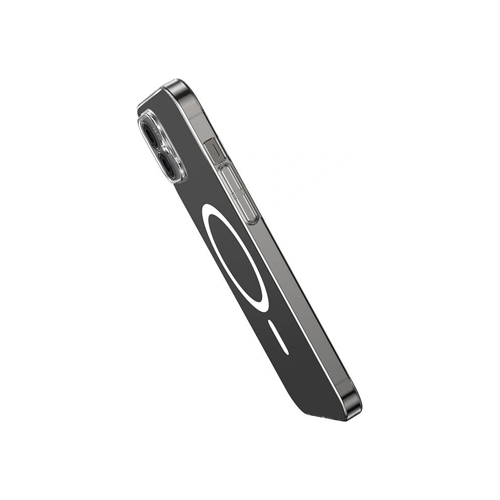 Etui Baseus Magnetic Crystal Clear Apple iPhone 12 (transparentne) + szkło hartowane + zestaw czyszczący