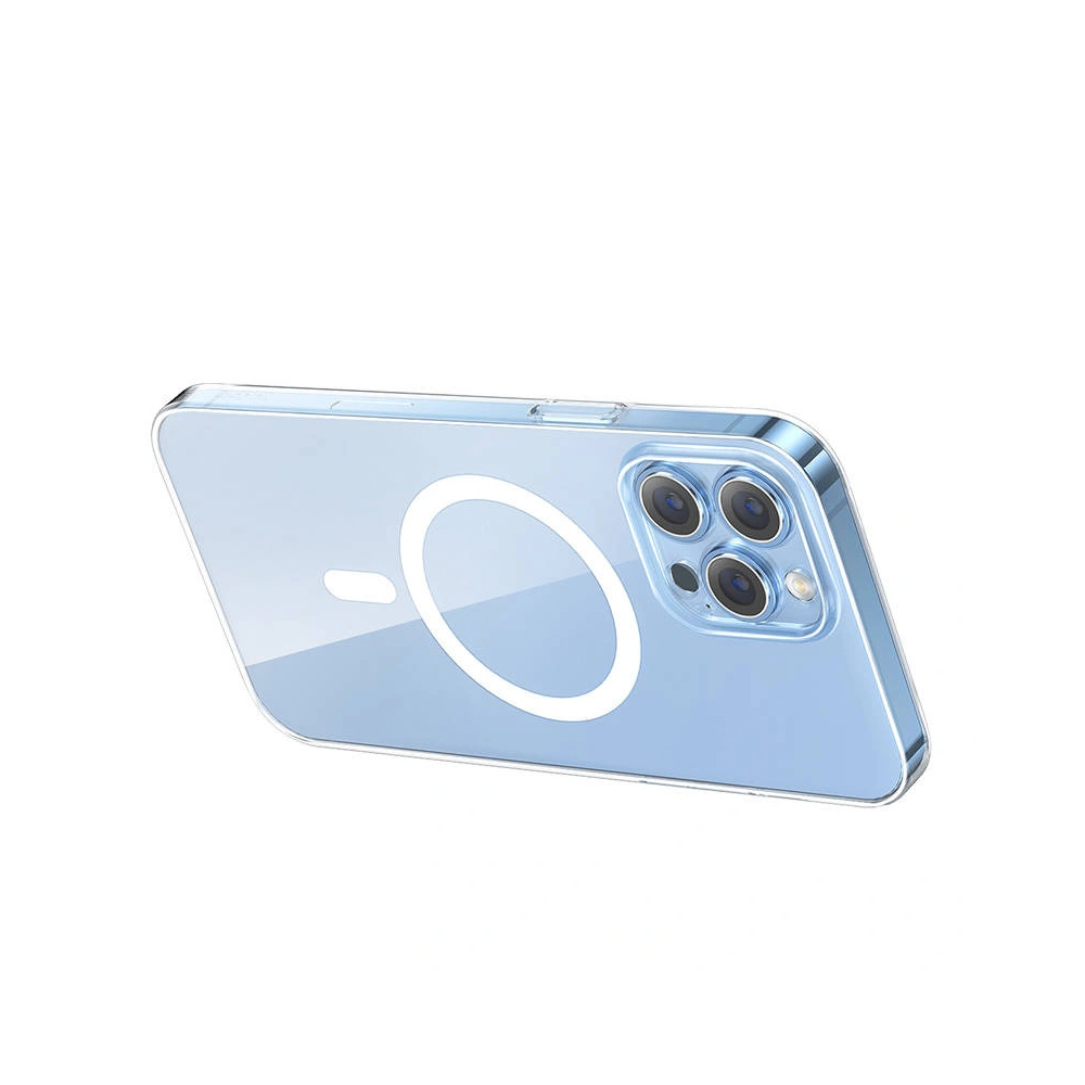 Etui Baseus Magnetic Crystal Clear Apple iPhone 14 Pro (transparentne) + szkło hartowane + zestaw czyszczący