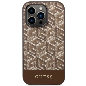 Kup Etui Guess GUHMP14LHGCFSEW Apple iPhone 14 Pro brązowy/brown hard case GCube Stripes MagSafe - GUE2543 - {ean13} - Sklep Home Screen