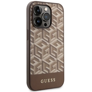 Kup Etui Guess GUHMP14LHGCFSEW Apple iPhone 14 Pro brązowy/brown hard case GCube Stripes MagSafe - GUE2543 - {ean13} - Sklep Home Screen