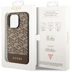 Kup Etui Guess GUHMP14LHGCFSEW Apple iPhone 14 Pro brązowy/brown hard case GCube Stripes MagSafe - GUE2543 - {ean13} - Sklep Home Screen
