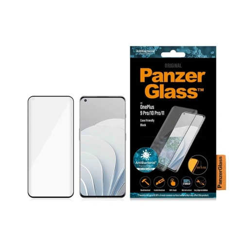 Kup Tvrzené sklo PanzerGlass E2E Microfracture OnePlus 9 Pro Case Friendly černé/black Antibakteriální - PZG386 - {ean13} - Sklep Home Screen