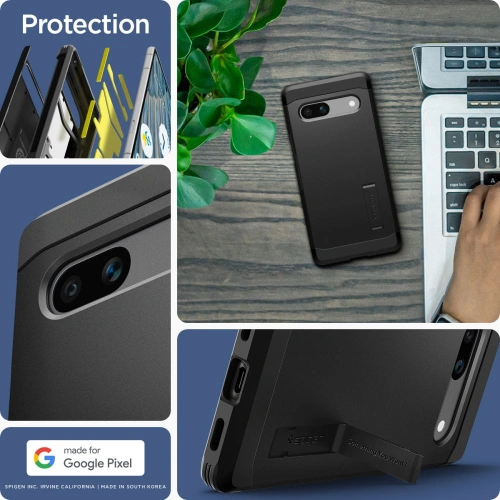 Kup Spigen Gehäuse Tough Armor Google Pixel 7a Schwarz - SPN2860 - {ean13} - Sklep Home Screen
