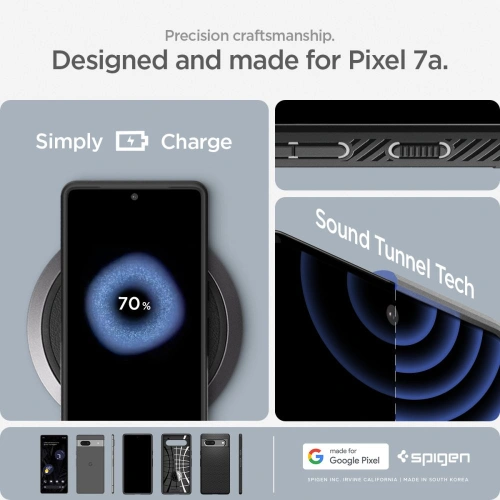 Buy Spigen Liquid Air Google Pixel 7a Matte Black - SPN2861 - {ean13} - Home Screen Store Europe