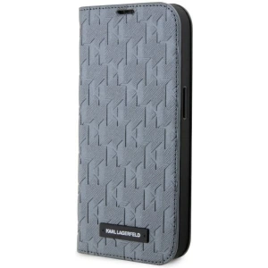 Kup Etui Karl Lagerfeld KLBKP14LSAKLHPG Apple iPhone 14 Pro bookcase srebrny/silver Saffiano Monogram - KLD1568 - {ean13} - Sklep Home Screen