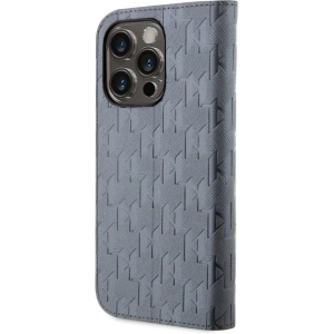Kup Etui Karl Lagerfeld KLBKP14LSAKLHPG Apple iPhone 14 Pro bookcase srebrny/silver Saffiano Monogram - KLD1568 - {ean13} - Sklep Home Screen