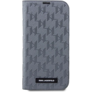 Kup Etui Karl Lagerfeld KLBKP14LSAKLHPG Apple iPhone 14 Pro bookcase srebrny/silver Saffiano Monogram - KLD1568 - {ean13} - Sklep Home Screen