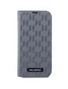 Kup Etui Karl Lagerfeld KLBKP14LSAKLHPG Apple iPhone 14 Pro bookcase srebrny/silver Saffiano Monogram - KLD1568 - {ean13} - Sklep Home Screen