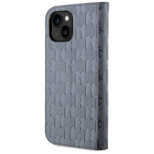 Etui Karl Lagerfeld KLBKP14SSAKLHPG Apple iPhone 14 bookcase srebrny/silver Saffiano Monogram