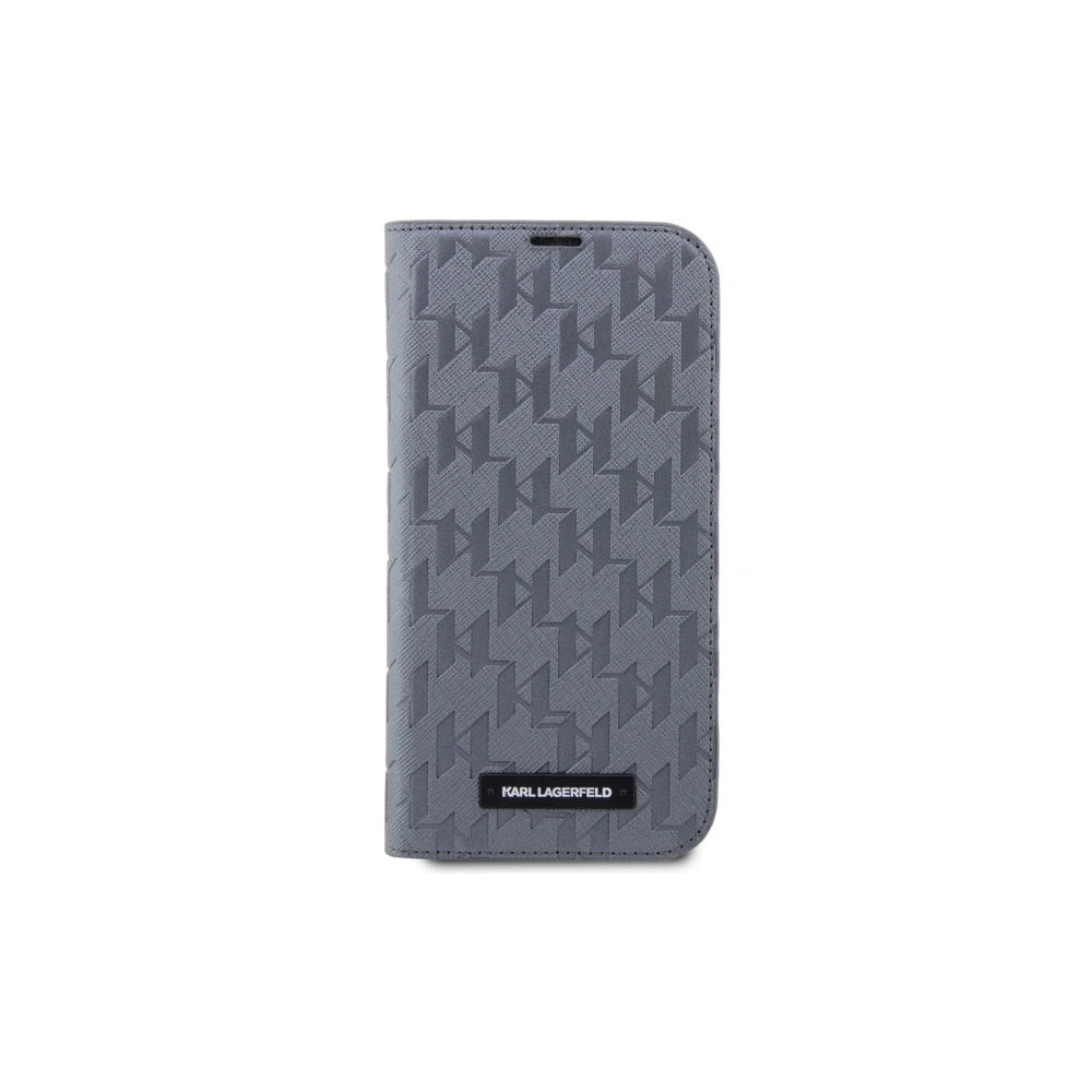 Etui Karl Lagerfeld KLBKP14SSAKLHPG Apple iPhone 14 bookcase srebrny/silver Saffiano Monogram