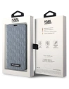 Etui Karl Lagerfeld KLBKP14SSAKLHPG Apple iPhone 14 bookcase srebrny/silver Saffiano Monogram