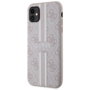 Kup Etui Guess GUHMN61P4RPSP Apple iPhone 11/XR różowy/pink hardcase 4G Printed Stripes MagSafe - GUE2544 - {ean13} - Sklep Home Screen