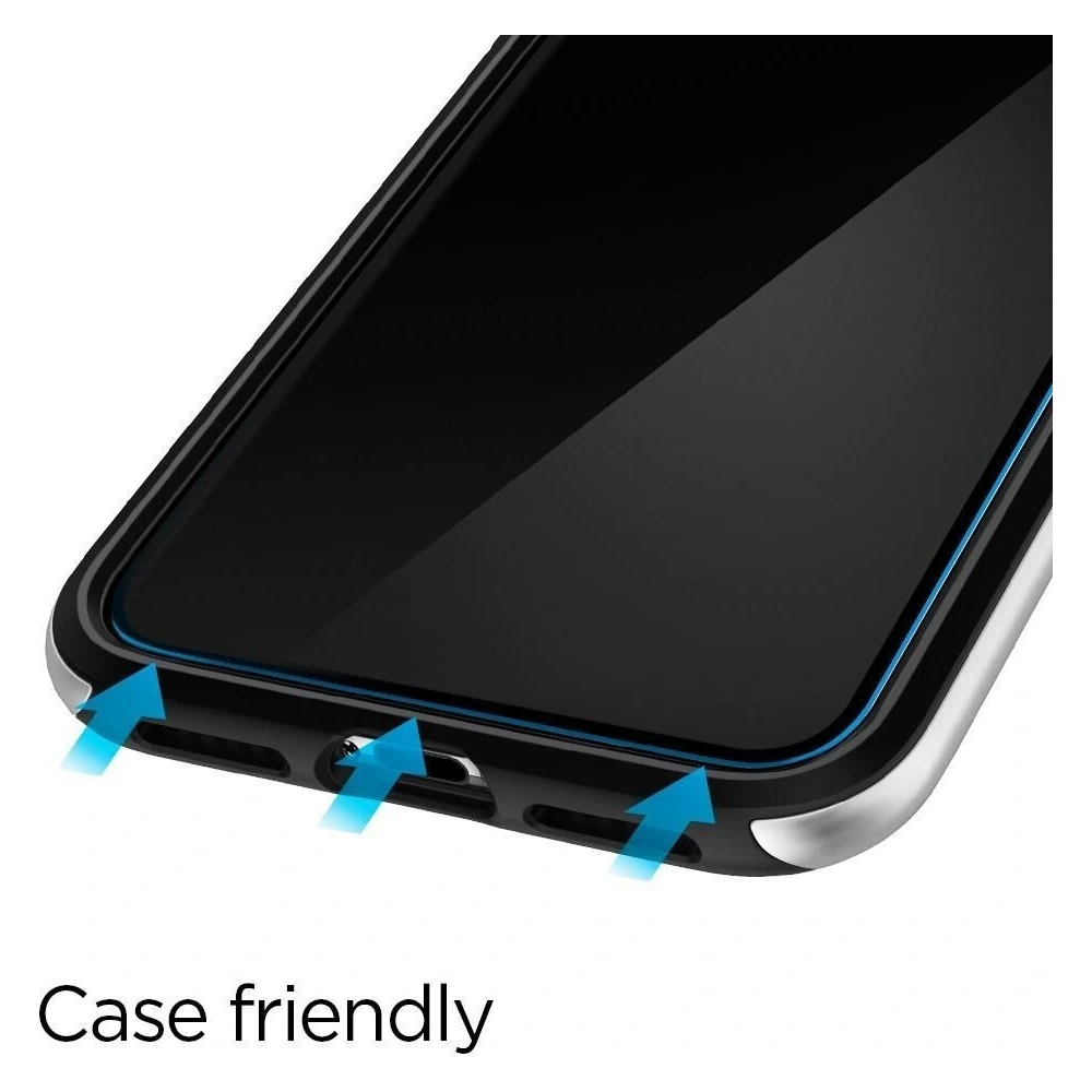 Szkło hartowane Spigen GLAS.tR Slim Apple iPhone 11 Pro Black [2 PACK]