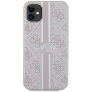 Guess GUHMN61P4RPSP Apple iPhone 11/XR pink hardcase 4G Printed Stripes MagSafe