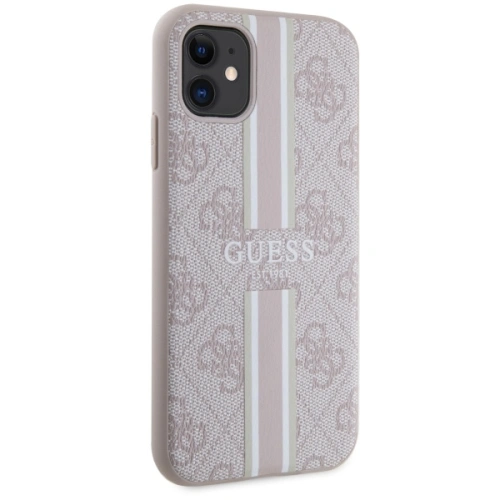 Buy Guess GUHMN61P4RPSP Apple iPhone 11/XR pink hardcase 4G Printed Stripes MagSafe - GUE2544 - {ean13} - Home Screen Store Europe