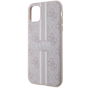 Guess GUHMN61P4RPSP Apple iPhone 11/XR pink hardcase 4G Printed Stripes MagSafe