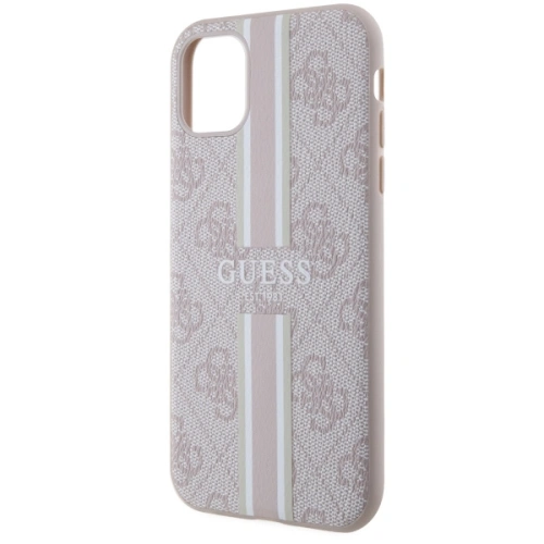 Kup Guess Apple Tasche GUHMN61P4RPSP iPhone 11/XR rosa/rosa Hartschalenetui 4G Printed Stripes MagSafe - GUE2544 - {ean13} - Sklep Home Screen