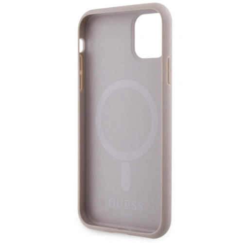 Kup Guess Apple Tasche GUHMN61P4RPSP iPhone 11/XR rosa/rosa Hartschalenetui 4G Printed Stripes MagSafe - GUE2544 - {ean13} - Sklep Home Screen