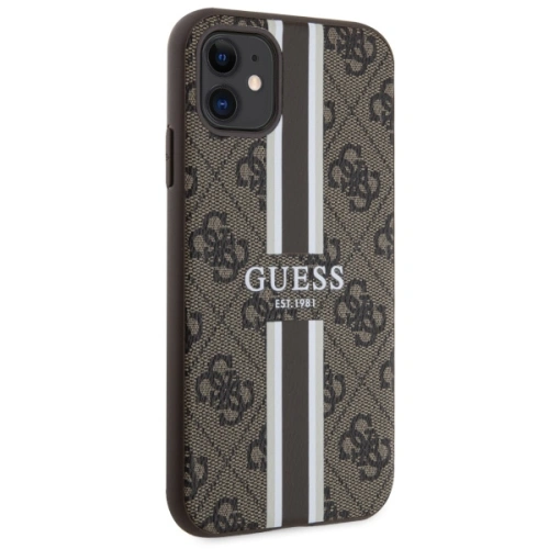 Kup Etui Guess GUHMN61P4RPSW Apple iPhone 11/XR brązowy/brown hardcase 4G Printed Stripes MagSafe - GUE2545 - {ean13} - Sklep Home Screen