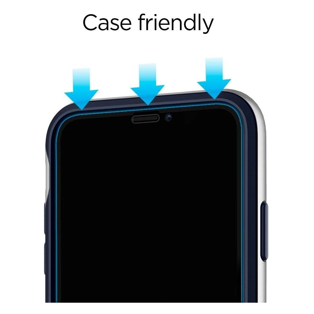 Szkło hartowane Spigen GLAS.tR Slim Apple iPhone 11 Pro Black [2 PACK]