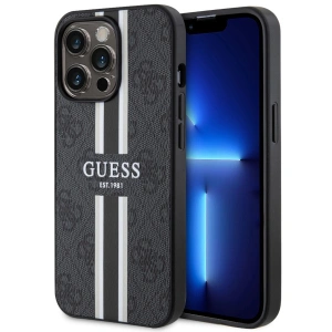 Kup Etui Guess GUHMP13LP4RPSK Apple iPhone 13/13 Pro czarny/black hardcase 4G Printed Stripes MagSafe - GUE2546 - {ean13} - Sklep Home Screen
