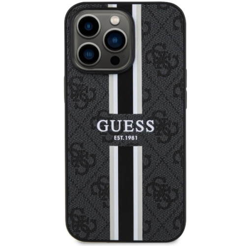 Kup Guess Apple Tasche GUHMP13LP4RPSK iPhone 13/13 Pro schwarz/schwarz Hardcase 4G Printed Stripes MagSafe - GUE2546 - {ean13} - Sklep Home Screen