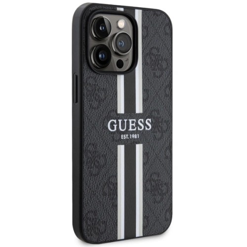 Kup Guess Apple Tasche GUHMP13LP4RPSK iPhone 13/13 Pro schwarz/schwarz Hardcase 4G Printed Stripes MagSafe - GUE2546 - {ean13} - Sklep Home Screen