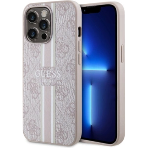 Kup Etui Guess GUHMP13LP4RPSP Apple iPhone 13/13 Pro różowy/pink hardcase 4G Printed Stripes MagSafe - GUE2547 - {ean13} - Sklep Home Screen